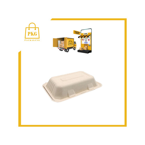 علبة وجبات قصب سكر مع غطاء متصل 1300 مل شد 500