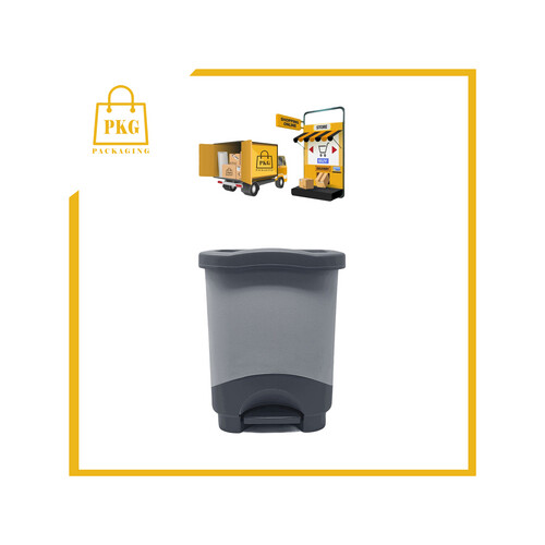 سطل نفايات بلاستك 15 لتر دعاسة