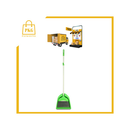 جاروف مع المكنسة كبير مع العصا