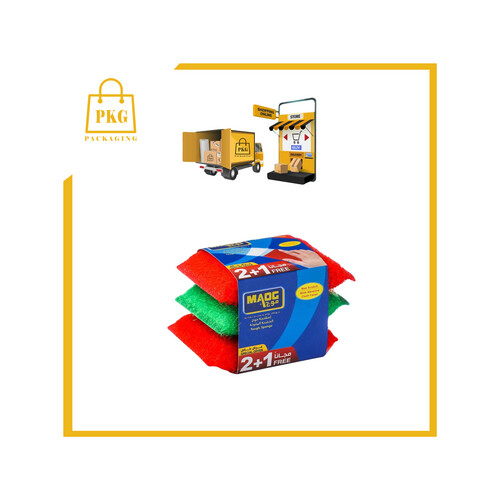 اسفنج جلي خشن ملون 72 حبة