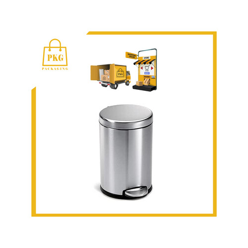 سطل نفايات ستيل 20 لتر دعاسة