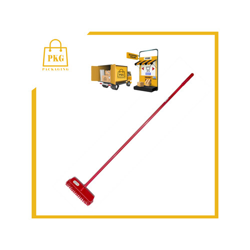 مكنسة ناعمة دفع مع العصا احمر ازرق