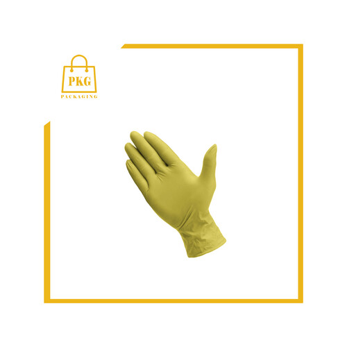 قفاز مطاط بالحبة مقاس m