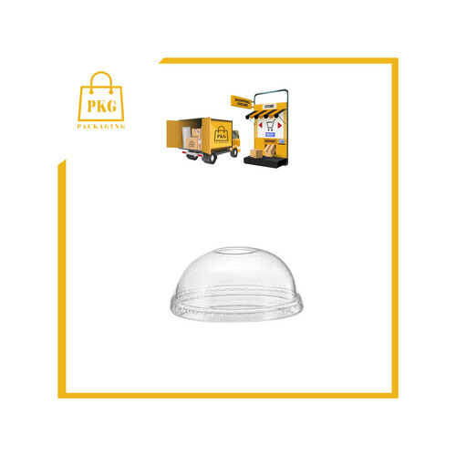 غطاء كاسة بلاستك عصير شفاف دوم 12- 16 اونص شد 1000