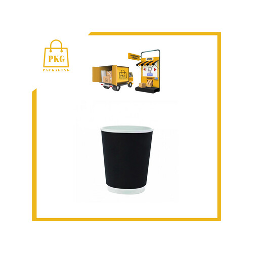 كاسة ورق 8 اونص دبل  اسود شد 500