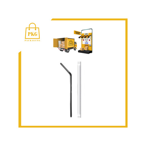 مصاص عصير بلاستك اسود معكوف 6 مل شد 5000