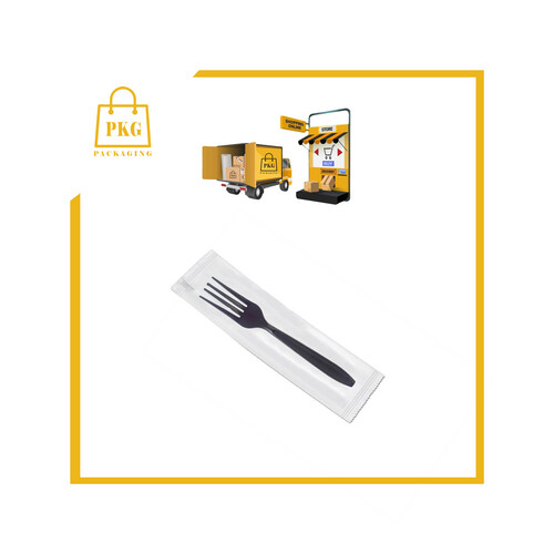 شوكة بلاستك اسود مغلفة شد 1000