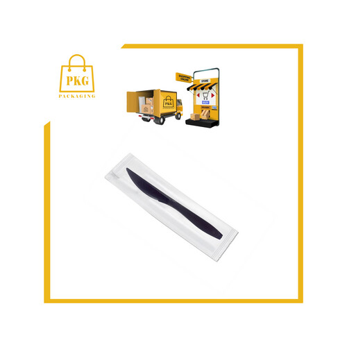 سكين بلاستك اسود مغلفة شد1000