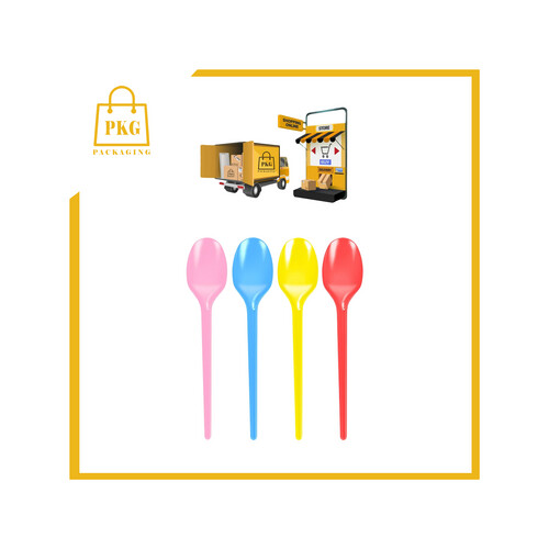 ملعقة حلا ملون بلاستك شد 1000