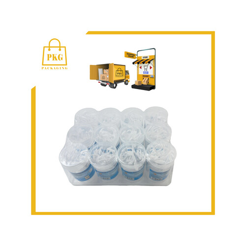 عود اسنان بلاستك خيط12 علبة