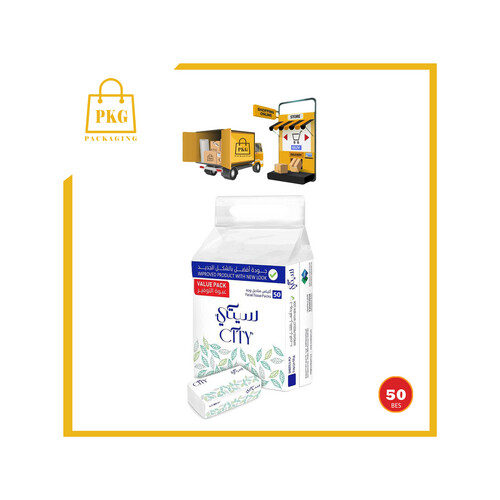 منديل وجه فلة 160 منديل مزدوج 50 بكت