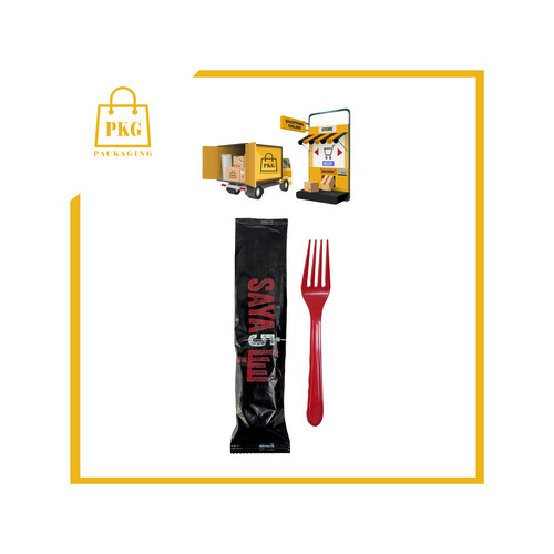 شوكة مغلفة بلاستك غلاف مطبوع  شد 1000