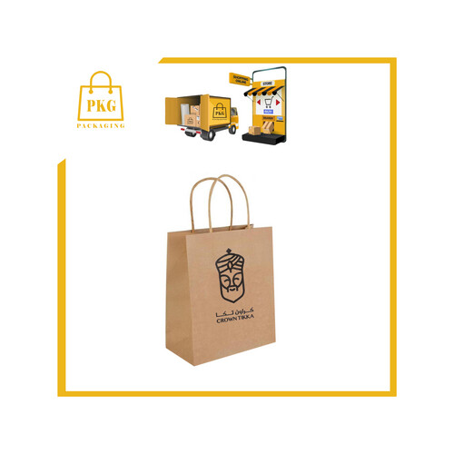 كيس ورق علاقي مطبوع L قاعدة 16شد 200 حبة