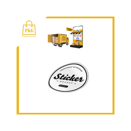 ستيكر مطبوع10×5 شد 1000دائري او مستطيل