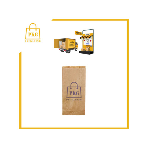 كيس ورق مطبوع بدون يد وبدون القاعدة  50 كرتون