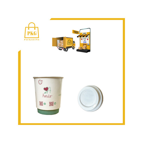 اكواب ورقية 8 اونص مطبوعة دبل وول شد 1000