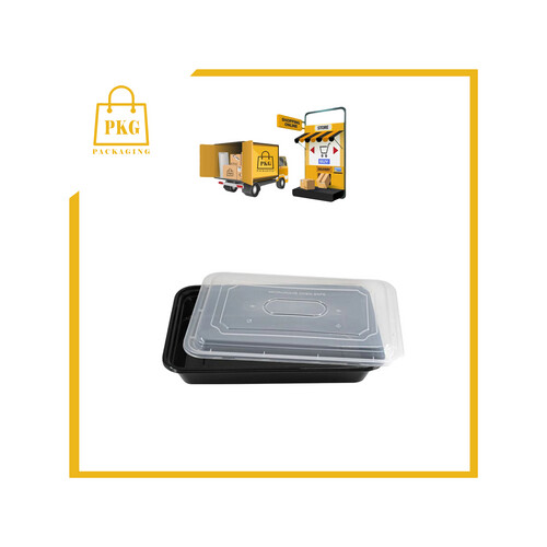 صحن مكرويف مستطيل 58 اونص مع الغطاء شد 150