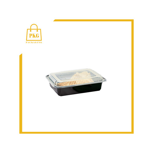 صحن مكرويف مستطيل 16 اونص مع الغطاء شد 150