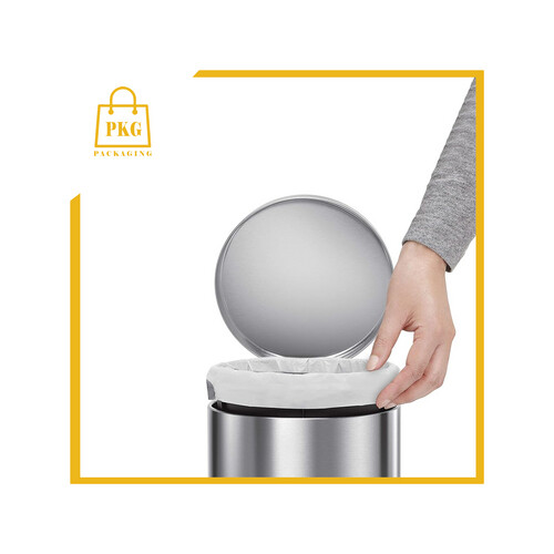 سطل نفايات ستيل 20 لتر دعاسة