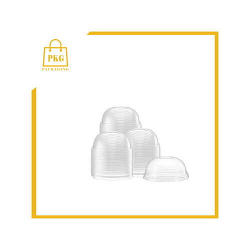 غطاء كاسة بلاستك عصير شفاف دوم 12- 16 اونص شد 1000