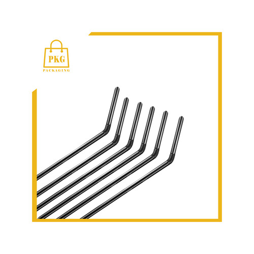 مصاص عصير بلاستك اسود معكوف 6 مل شد 5000