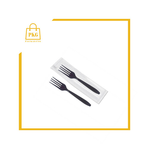 شوكة بلاستك اسود مغلفة شد 1000