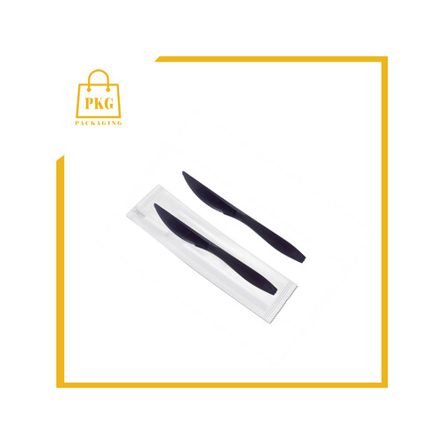 سكين بلاستك اسود مغلفة شد1000