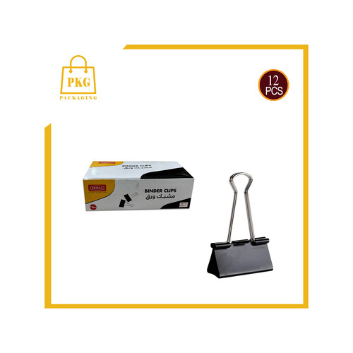 مشبك ورق دبل كليب اسود 32mm