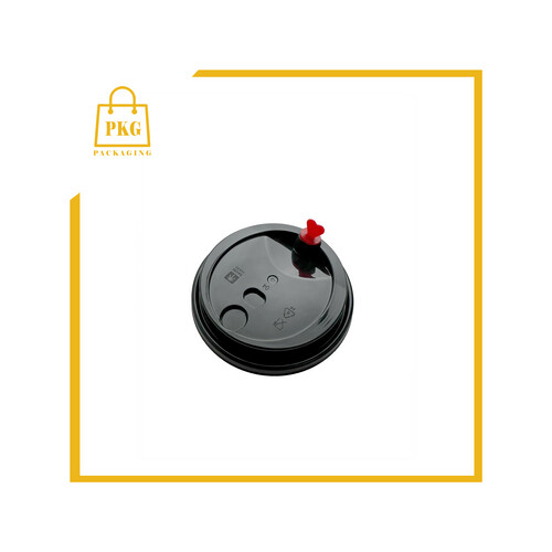 كاسة بلاستك عصير شفاف 12 اونز  شد حرف يو شد 400 مع غطاء اسود