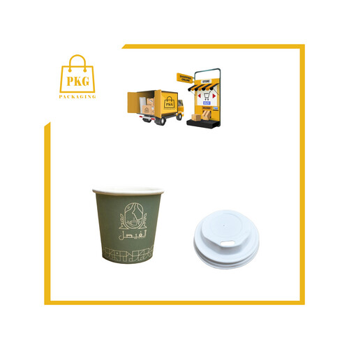 اكواب ورقية 4 اونص مطبوعة سنجل شد 1000