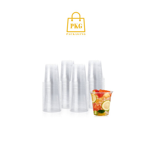 كاسة بلاستك عصير شفاف 12 اونز  شد 1000