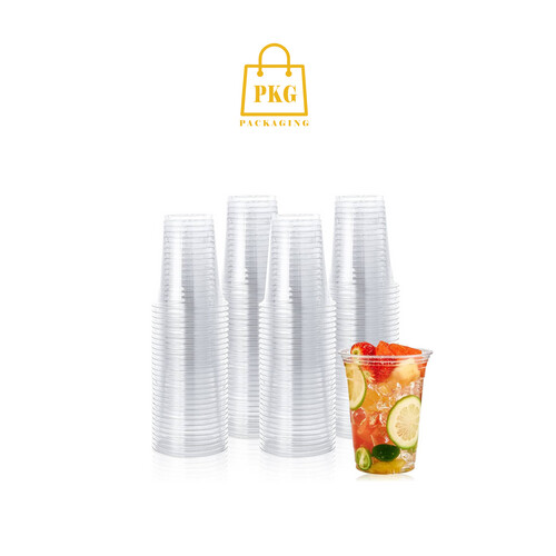 كاسة بلاستك عصير شفاف 16 اونز  شد 1000