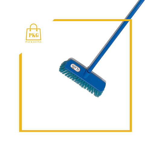 مكنسة ناعمة دفع مع العصا احمر ازرق