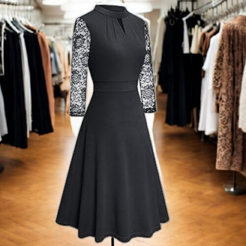S036 Mini Dress-Black