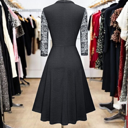 S036 Mini Dress-Black