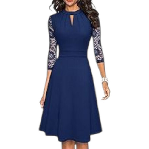 S036-Blue Mini Dress