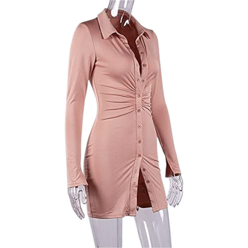 S053-Pink Mini Dress