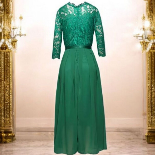S018-Semi Gown Lace Dress