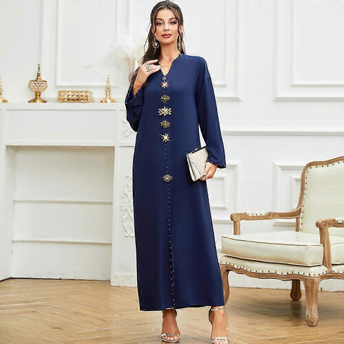 S030-Abaya Women Party Evening Gown