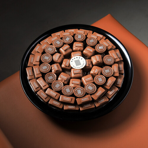 Gandoya and Salted Carmel- Hazelnut Fudge - Cup Praline