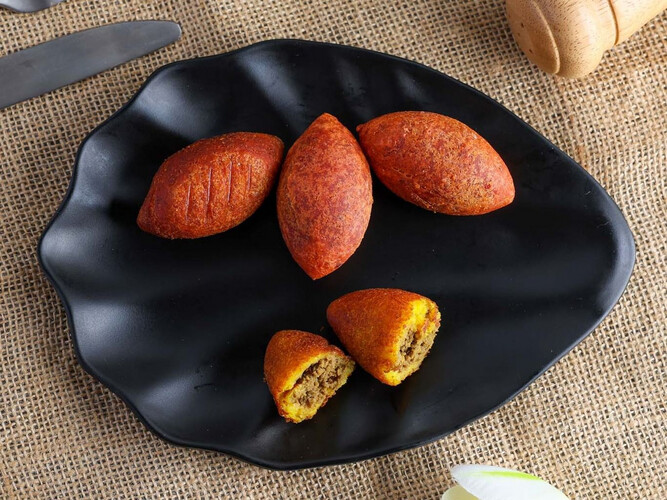 Frozen Beetroot Kubba with meat 50 Pieces