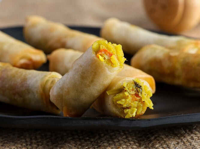 Frozen Vegetable Spring Roll 50 Pieces