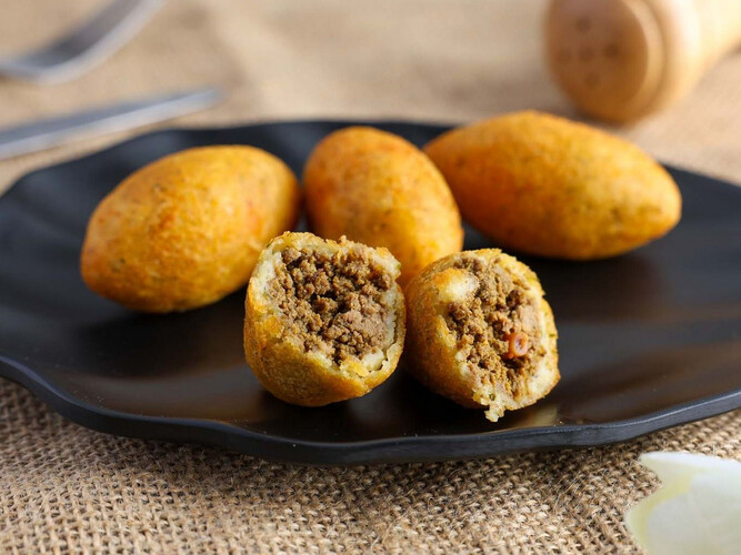 Frozen dill meat kibbeh 50 pieces
