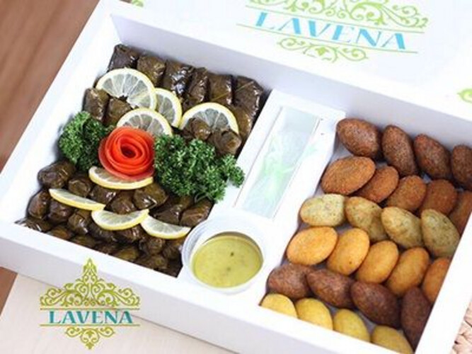 Mix Fried Kebbeh And Sweet And Sour Vine Leaves 60 Pieces