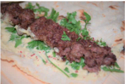 ساندوتش كباب بالخبز التنور