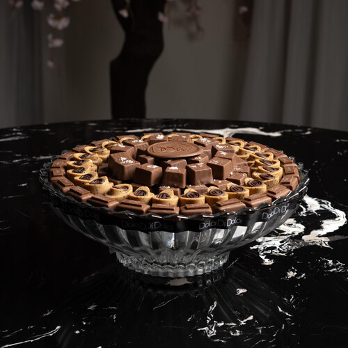 (غير متوفر praline treat)   chocolate flavors ( rahash cracker - praline treat- mellow toffee )