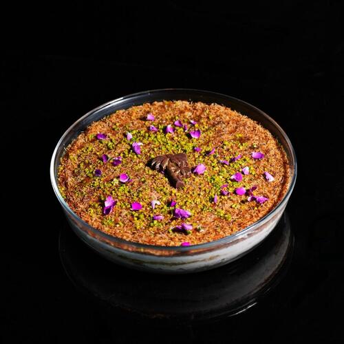 crystal tray kunafa cake