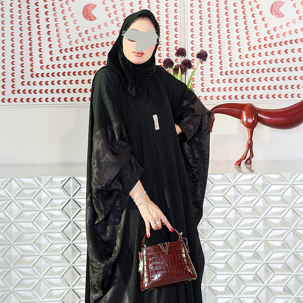 Striped Silk Abaya