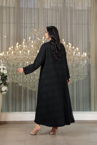 عباية الدانتيل المبطن شك منثور