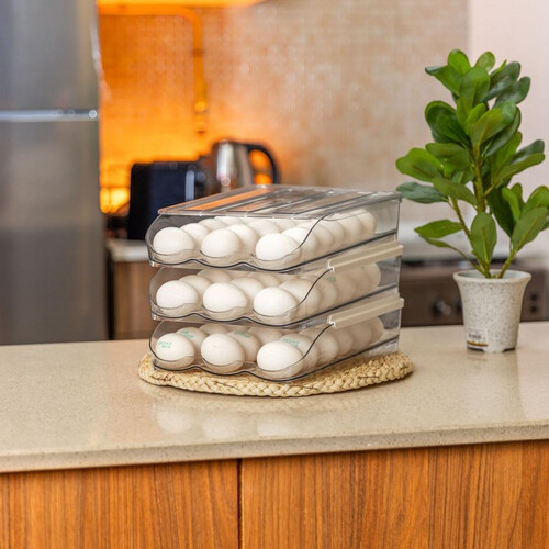 egg holder with three layer